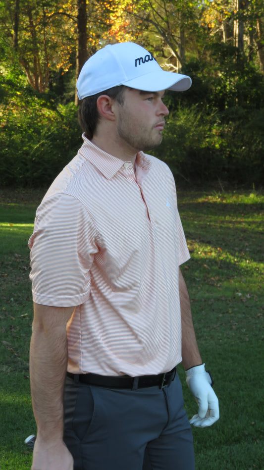 The Rhumb Line Polo — Mandarin Orange